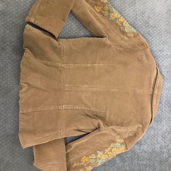 True Meaning fitted embroidered corduroy blazer - Picture 6 of 8